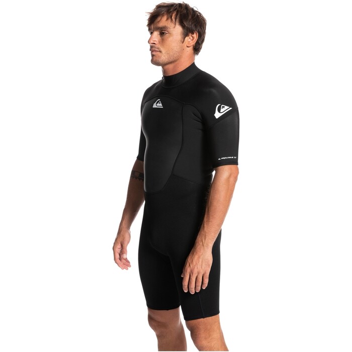 2024 Quiksilver Mens Prologue 2mm Back Zip Shorty Wetsuit EQYW503032 - Black